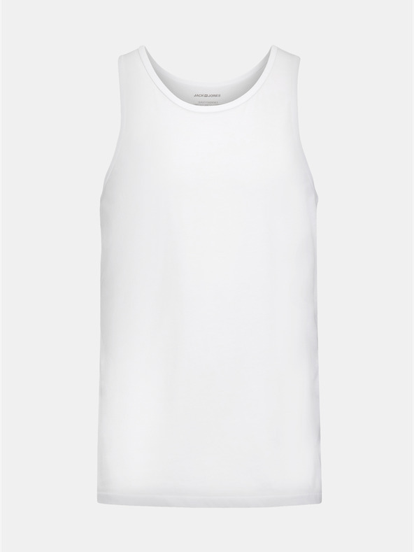 Jack & Jones Komplet dveh belih osnovnih majic Jack & Jones