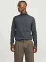 Jack & Jones Temno siva moška jopa Jack & Jones Basic Turtleneck