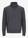 Jack & Jones Temno siva moška jopa Jack & Jones Basic Turtleneck