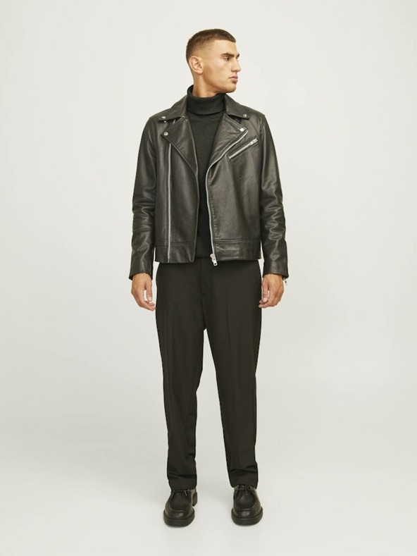Jack & Jones Temno zelena moška jopa Jack & Jones Basic Turtleneck