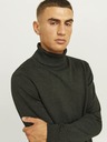 Jack & Jones Temno zelena moška jopa Jack & Jones Basic Turtleneck