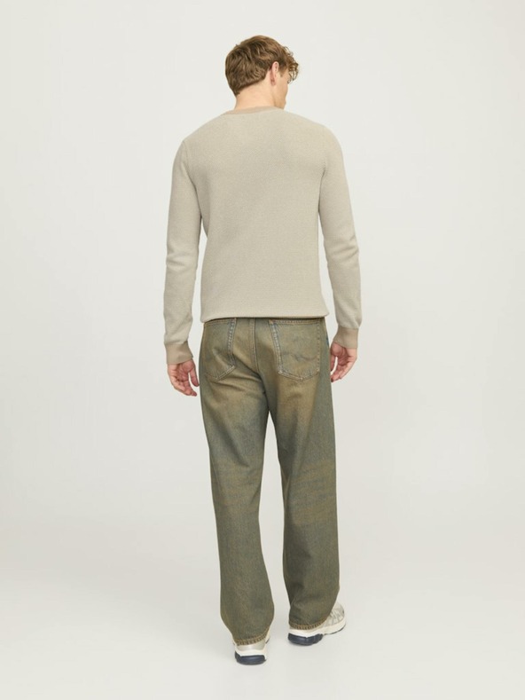 Jack & Jones Beige Moški pulover Jack & Jones Globe