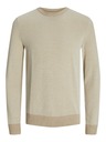Jack & Jones Beige Moški pulover Jack & Jones Globe