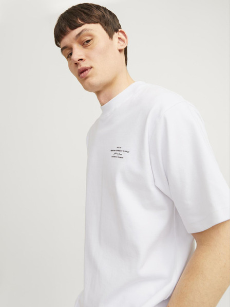 Jack & Jones Bela moška jopa s kapuco Jack & Jones