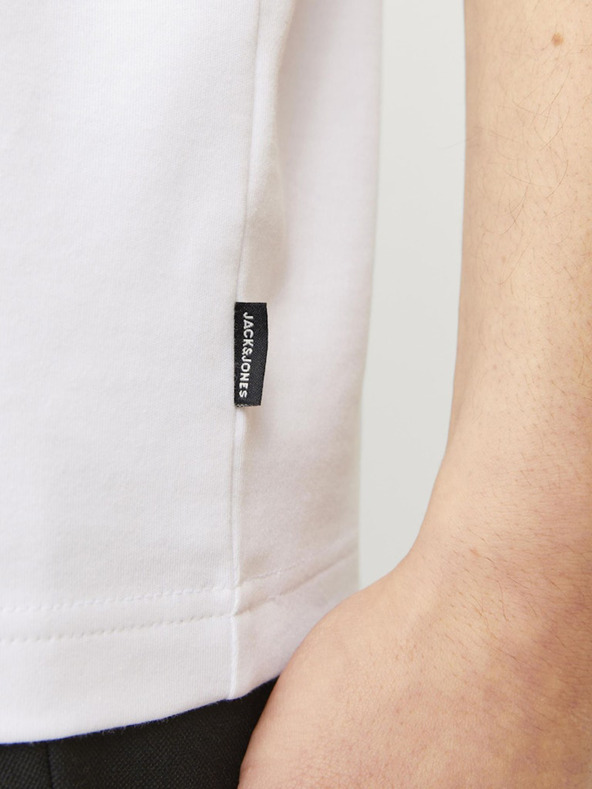 Jack & Jones Bela moška jopa s kapuco Jack & Jones