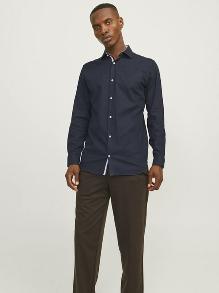 Jack & Jones Temno modra moška srajca Jack & Jones Parker