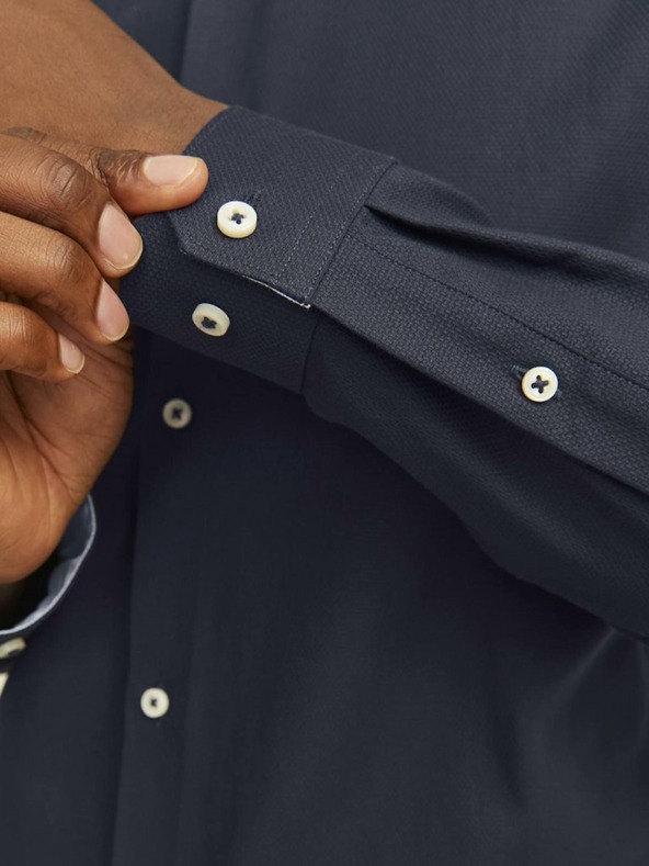 Jack & Jones Temno modra moška srajca Jack & Jones Parker