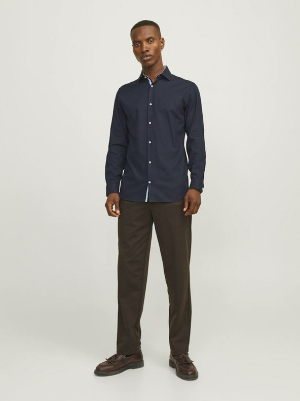Jack & Jones Temno modra moška srajca Jack & Jones Parker