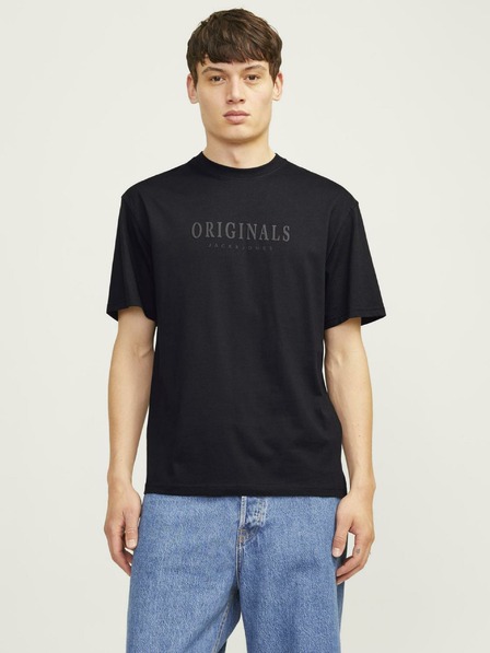 Jack & Jones Črna moška majica Jack & Jones Frederiks