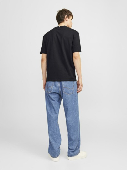 Jack & Jones Črna moška majica Jack & Jones Frederiks