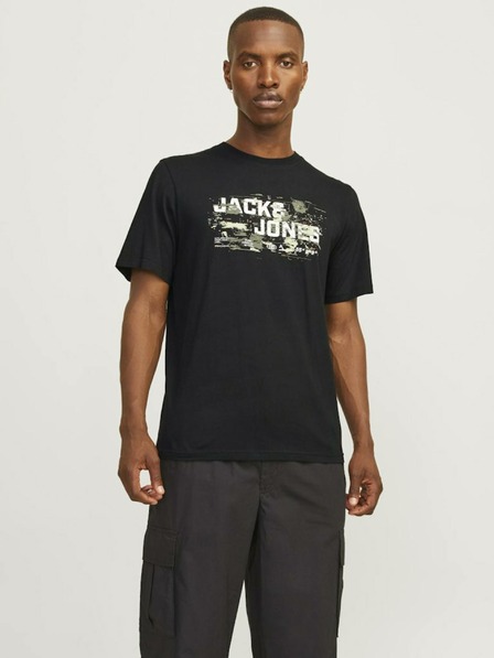 Jack & Jones Črna moška majica Jack & Jones Outdoor