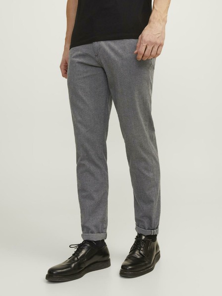 Jack & Jones Sive moške hlače Jack & Jones Marco chino