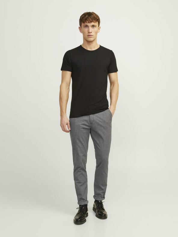 Jack & Jones Sive moške hlače Jack & Jones Marco chino
