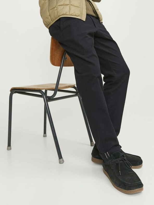 Jack & Jones Črne moške hlače Jack & Jones Marco