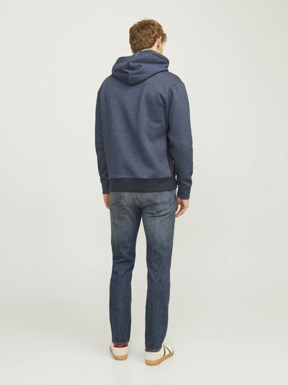Jack & Jones Temno modre moške kavbojke ravnega kroja Jack & Jones Clark