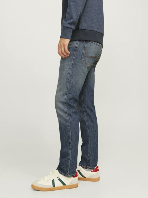 Jack & Jones Temno modre moške kavbojke ravnega kroja Jack & Jones Clark