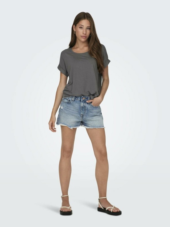 ONLY Siva ženska majica ONLY Moster