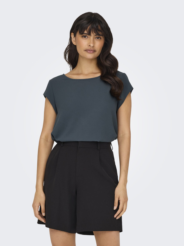 ONLY Temno modra ženska majica ONLY Vic