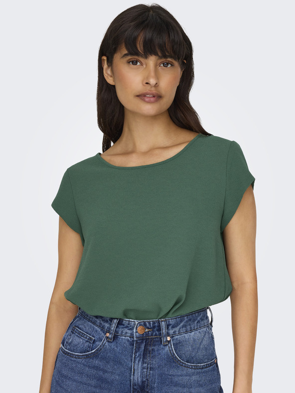 ONLY Zelena ženska bluza ONLY Vic
