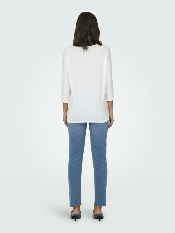 ONLY Bela ženska majica ONLY Glamour