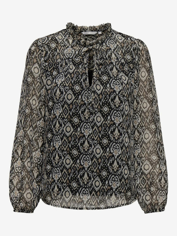 ONLY Bežno-črna ženska vzorčasta bluza ONLY Ditsy