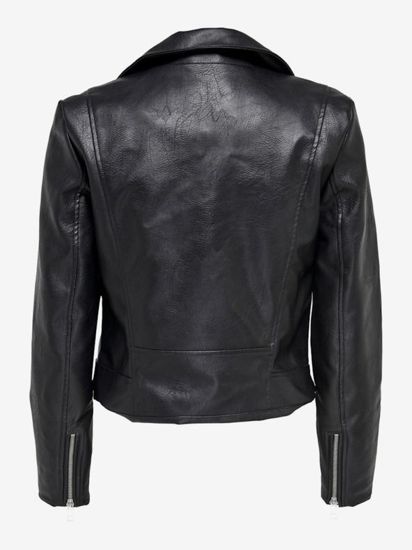 ONLY Črna ženska usnjena jakna ONLY Vera