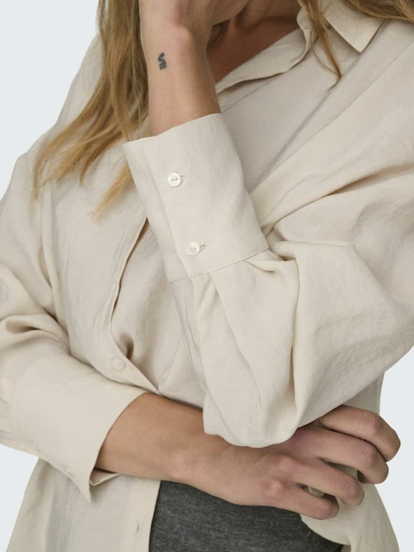 ONLY Bež ženska majica ONLY Zazima