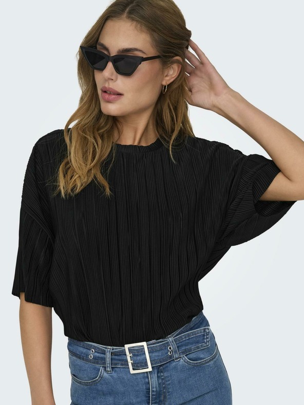 ONLY Črna ženska majica ONLY Ravenna