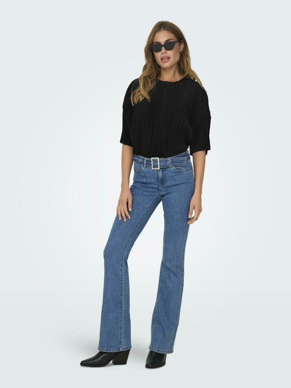 ONLY Črna ženska majica ONLY Ravenna