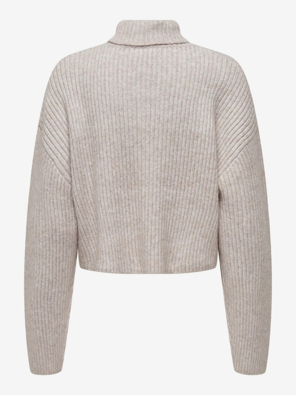 ONLY Krem ženski pulover iz volnene mešanice ONLY Melanie