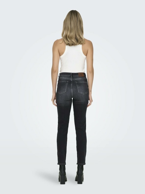 ONLY Črne ženske kavbojke ravnega kroja ONLY Emily