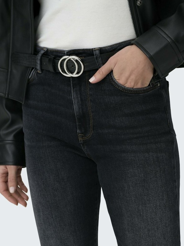 ONLY Črne ženske kavbojke ravnega kroja ONLY Emily