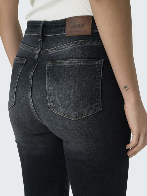 ONLY Črne ženske kavbojke ravnega kroja ONLY Emily