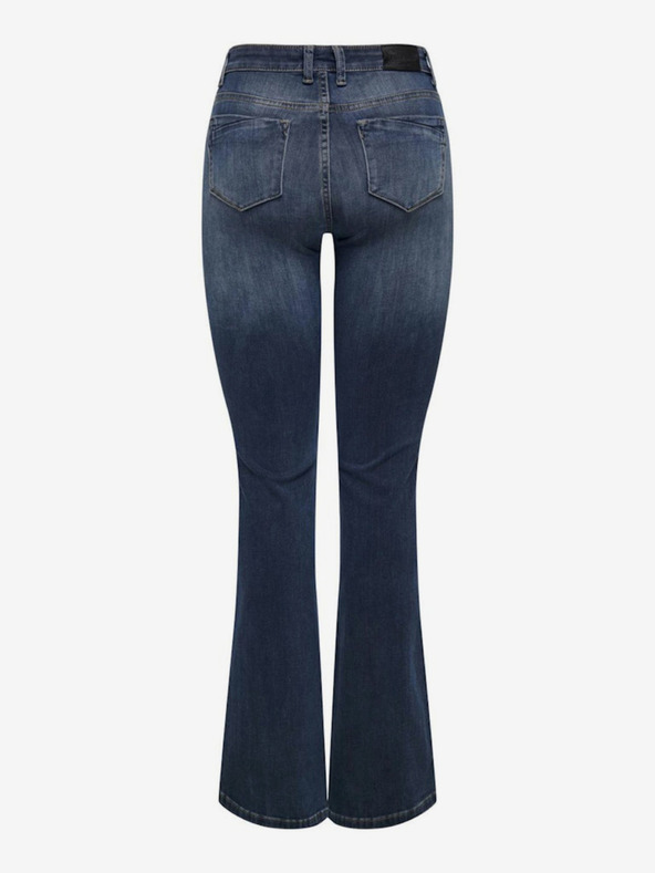 ONLY Temno modre razširjene ženske kavbojke ONLY Blush