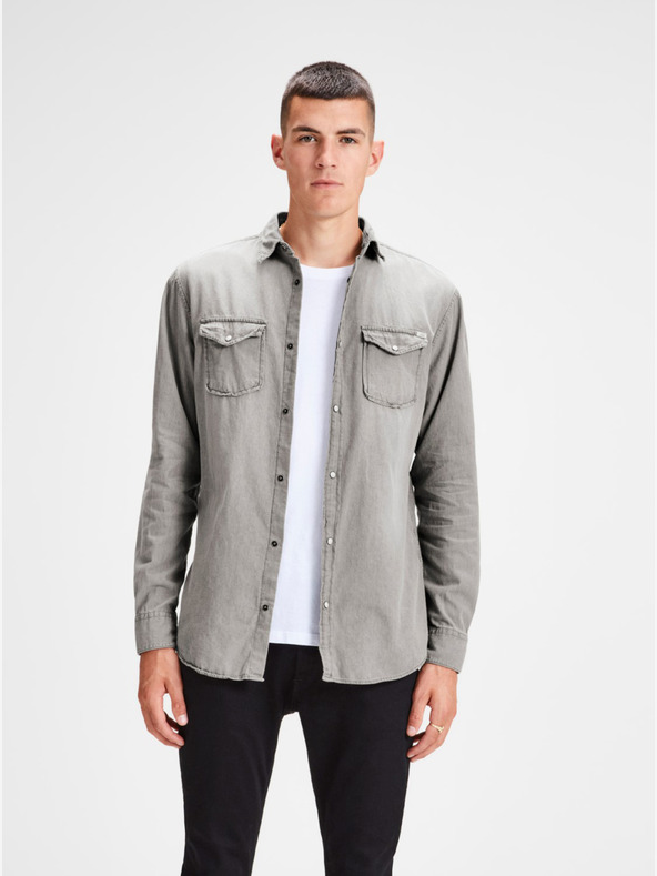 Jack & Jones Siva majica iz džinsa Jack & Jones