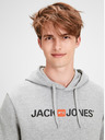 Jack & Jones Siva žičnata kapuca s potiskom Jack & Jones
