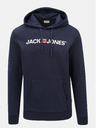 Jack & Jones Temno modra kapuca s potiskom Jack & Jones Corp