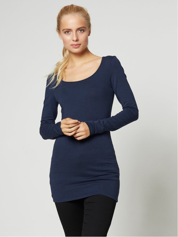 Vero Moda Temno modra ženska majica Vero Moda Maxi