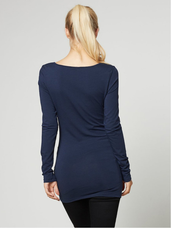 Vero Moda Temno modra ženska majica Vero Moda Maxi