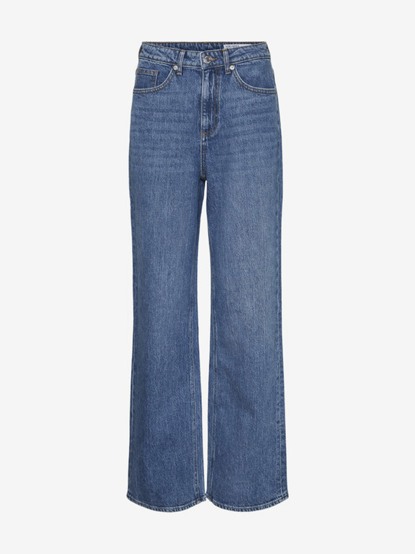 Vero Moda Modre ženske kavbojke širokega kroja Vero Moda Tessa