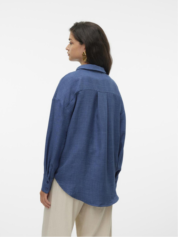 Vero Moda Modra ženska majica Vero Moda Melaney