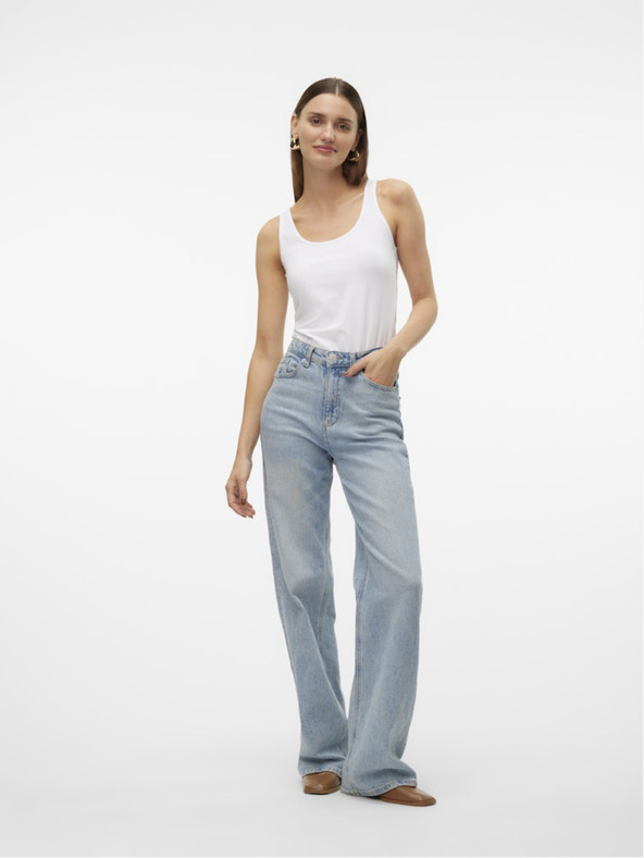 Vero Moda Bela ženska majica Vero Moda Lulu