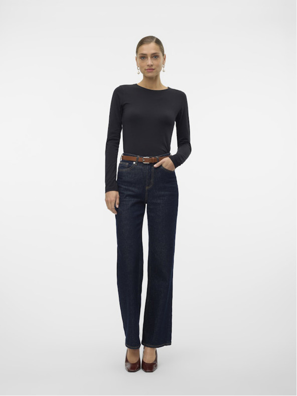 Vero Moda Črna ženska majica Vero Moda Lulu