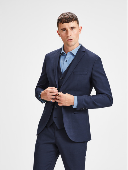 Jack & Jones Jack & Jones Laris temno modra obleka iz volnene mešanice