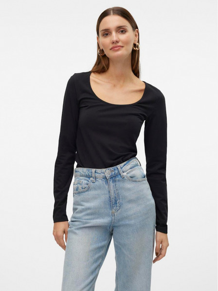 Vero Moda Črna ženska majica Vero Moda Lulu