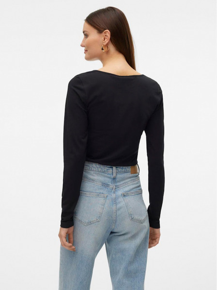 Vero Moda Črna ženska majica Vero Moda Lulu