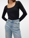Vero Moda Črna ženska majica Vero Moda Lulu
