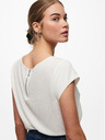 ONLY Krem bluza z zadrgo na hrbtu ONLY Vic