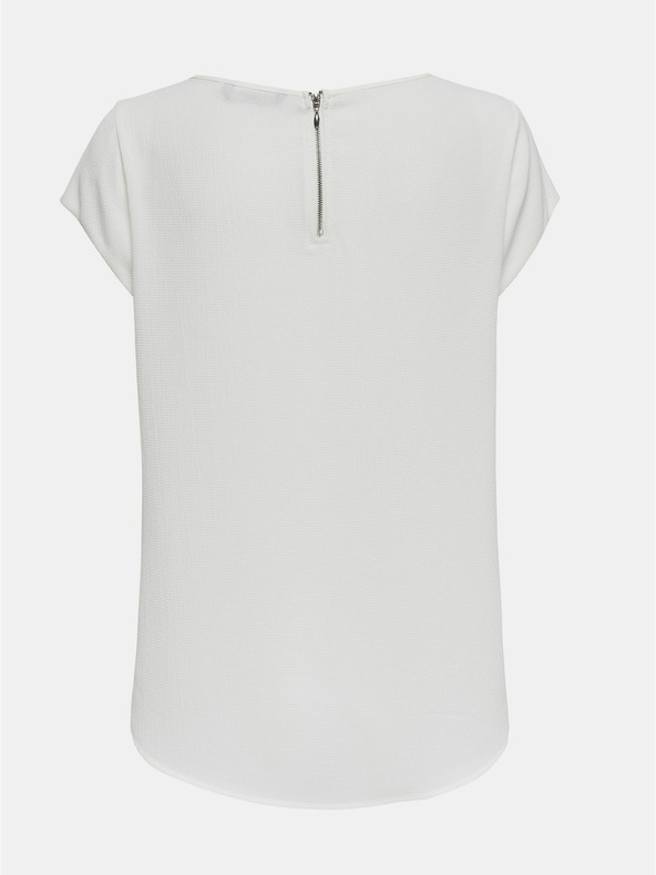 ONLY Krem bluza z zadrgo na hrbtu ONLY Vic