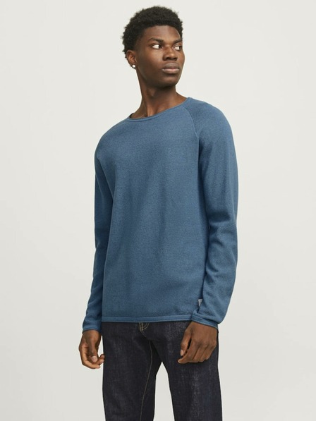 Jack & Jones Modra Moški pulover Jack & Jones Hill